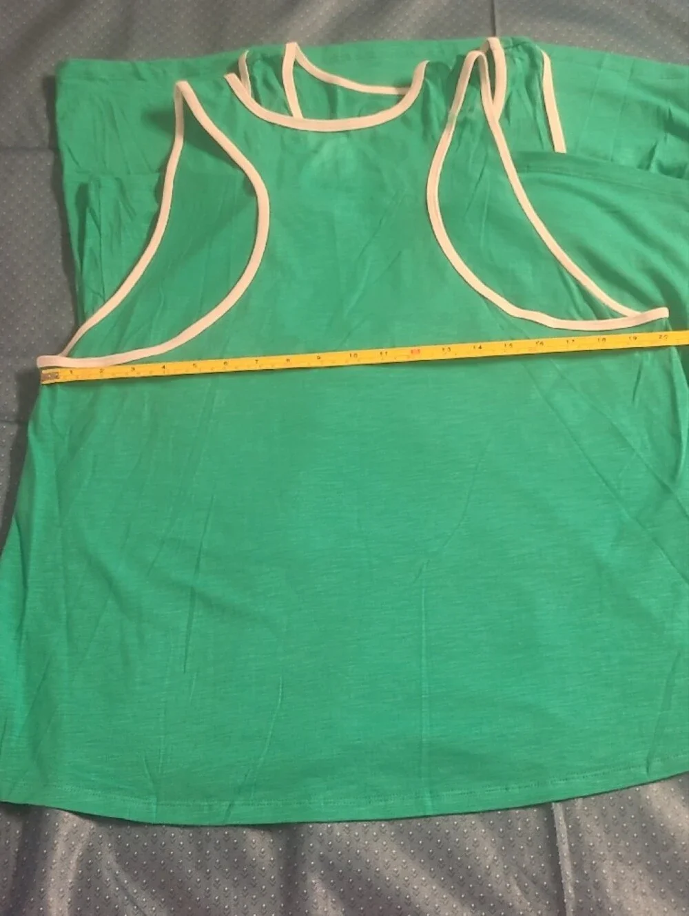 Athletic Works Green Tank with White Trim - DriWorks 3 Pack